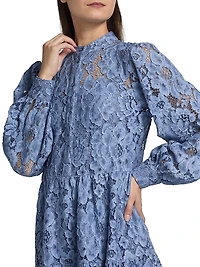 Floral Lace Tiered Minidress