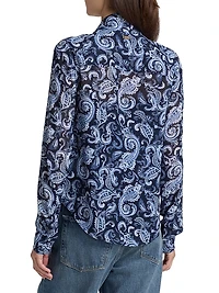 Paisley Bow Blouse
