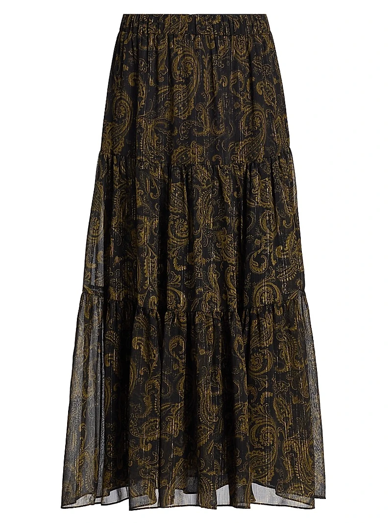 Paisley Midi-Skirt