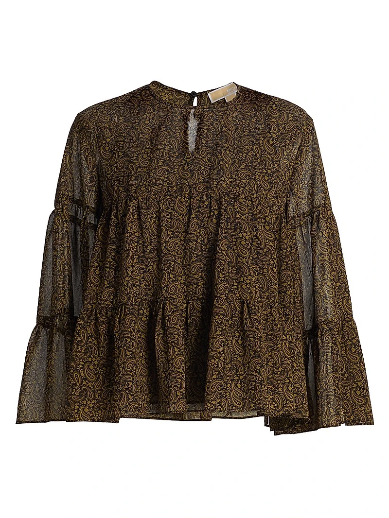 Paisley Tiered Blouse