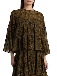 Paisley Tiered Blouse