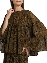 Paisley Tiered Blouse