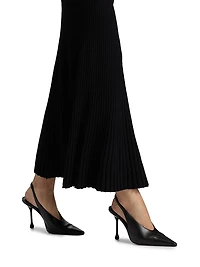 V-Neck Ribbed Maxi Dress