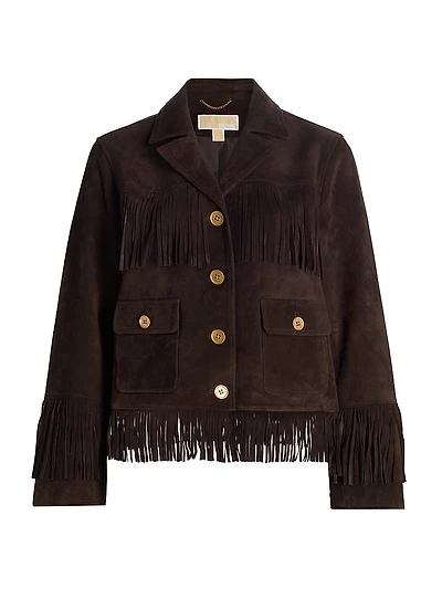 Fringed Suede Jacket