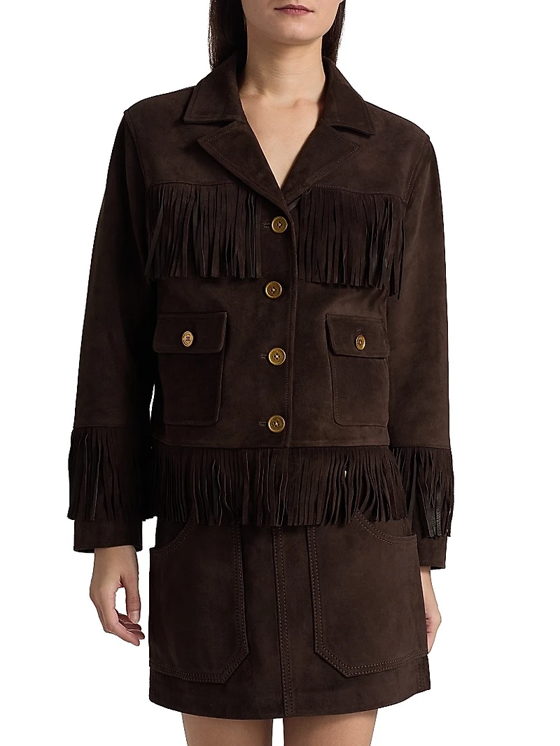 Fringed Suede Jacket