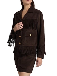 Fringed Suede Jacket