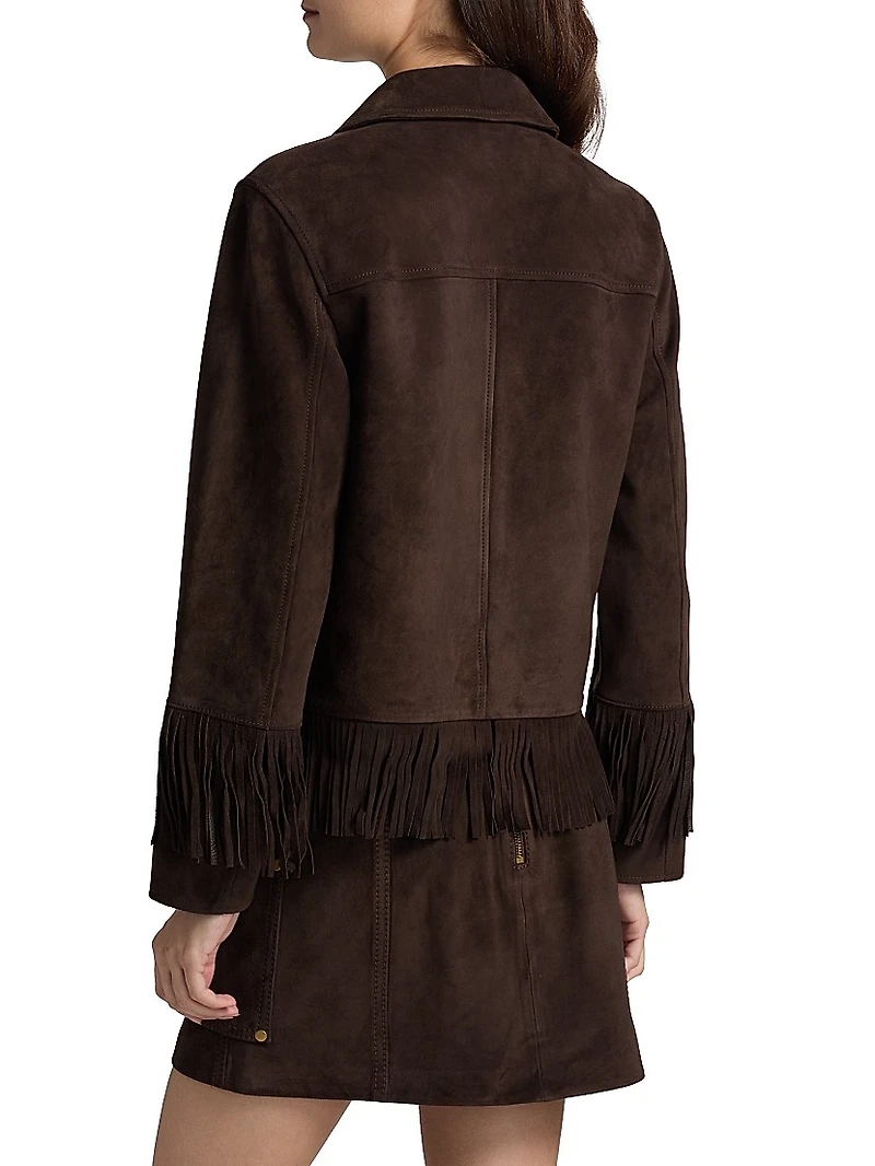 Fringed Suede Jacket