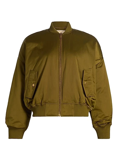 Drop Shoulder Bomber Jacket