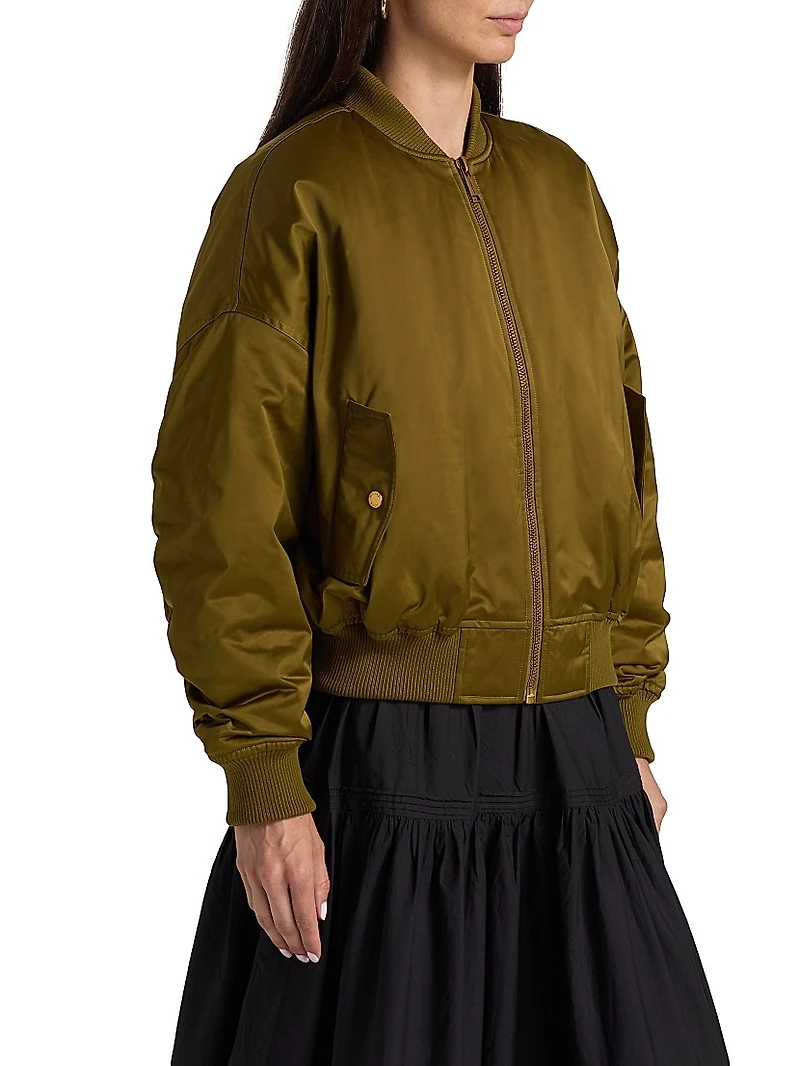 Drop Shoulder Bomber Jacket
