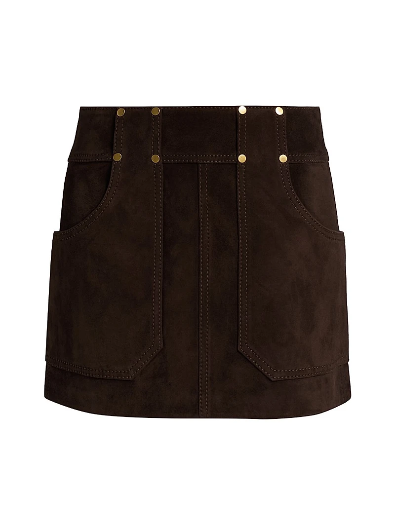 Suede Miniskirt