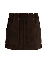 Suede Miniskirt