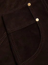 Suede Miniskirt
