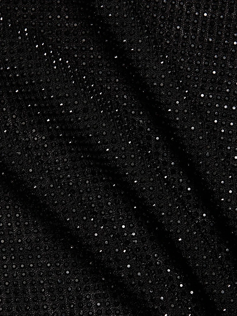 Gem Fitted Long Crewneck Top