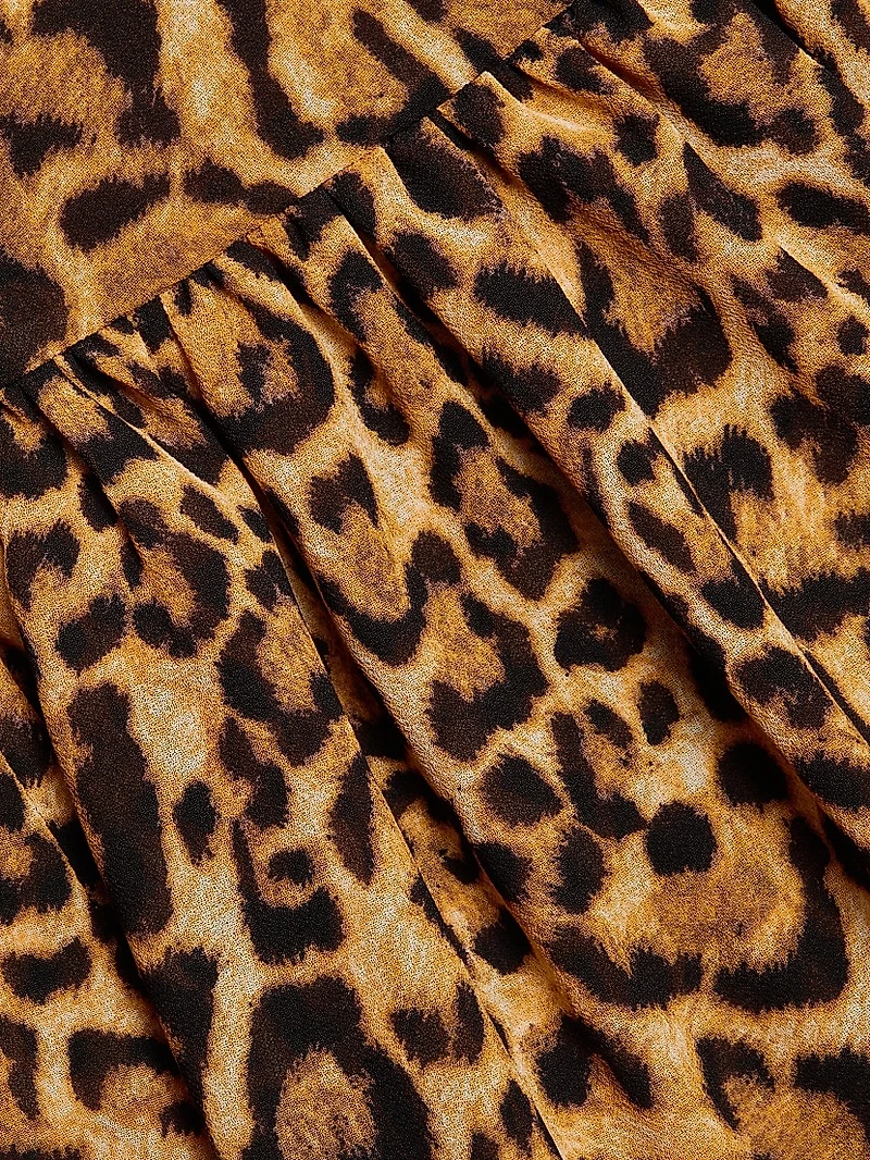 Cheetah Tieneck Minidress