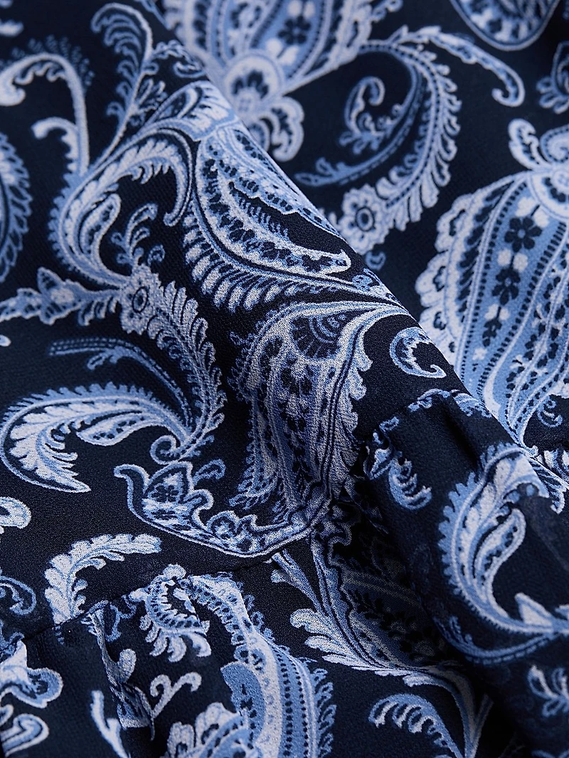 Paisley Slit Maxi Dress