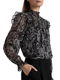 Paisley Ruffled Top