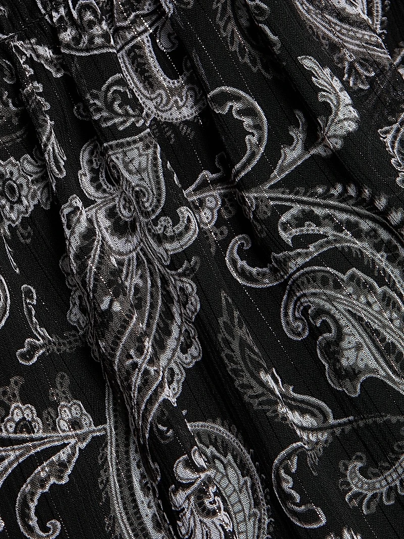 Paisley Ruffled Top