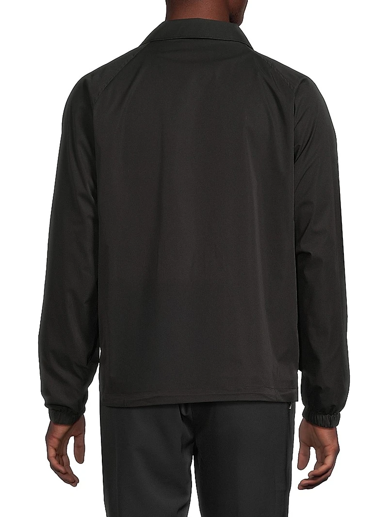 Coaches Raglan-Sleeve Nylon Jacket