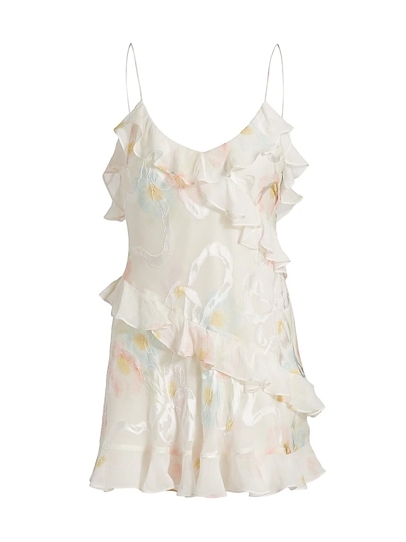 Lomina Floral Ruffled Minidress