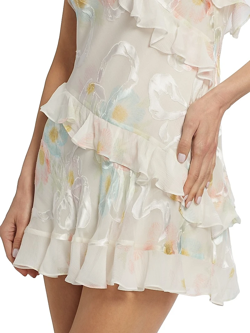 Lomina Floral Ruffled Minidress