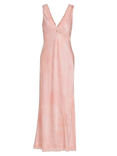 Bier Lace-Trim Midi-Dress