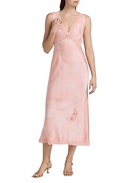 Bier Lace-Trim Midi-Dress