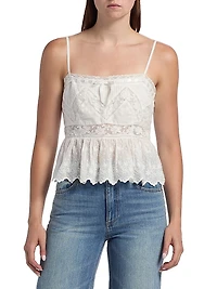 Rowina Embroidered Lace Top