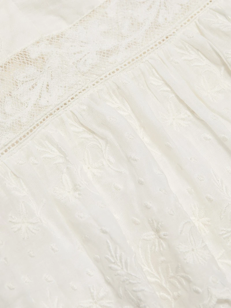 Rowina Embroidered Lace Top