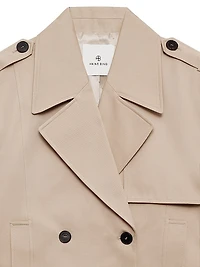 Greer Cotton Double-Breasted Moto Jacket