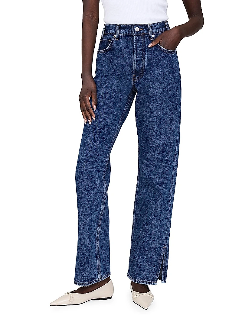 Roy High-Rise Straight-Fit Jeans