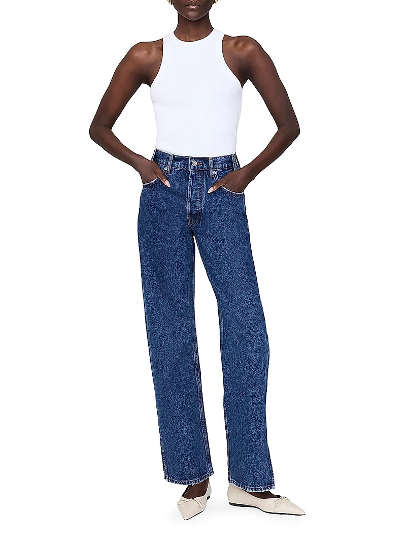 Roy High-Rise Straight-Fit Jeans
