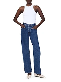 Roy High-Rise Straight-Fit Jeans