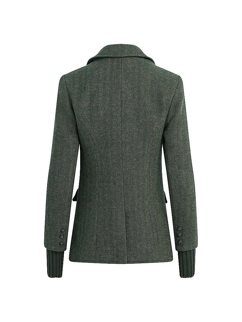 The City Herringbone Wool-Blend Blazer