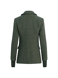 The City Herringbone Wool-Blend Blazer