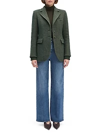 The City Herringbone Wool-Blend Blazer