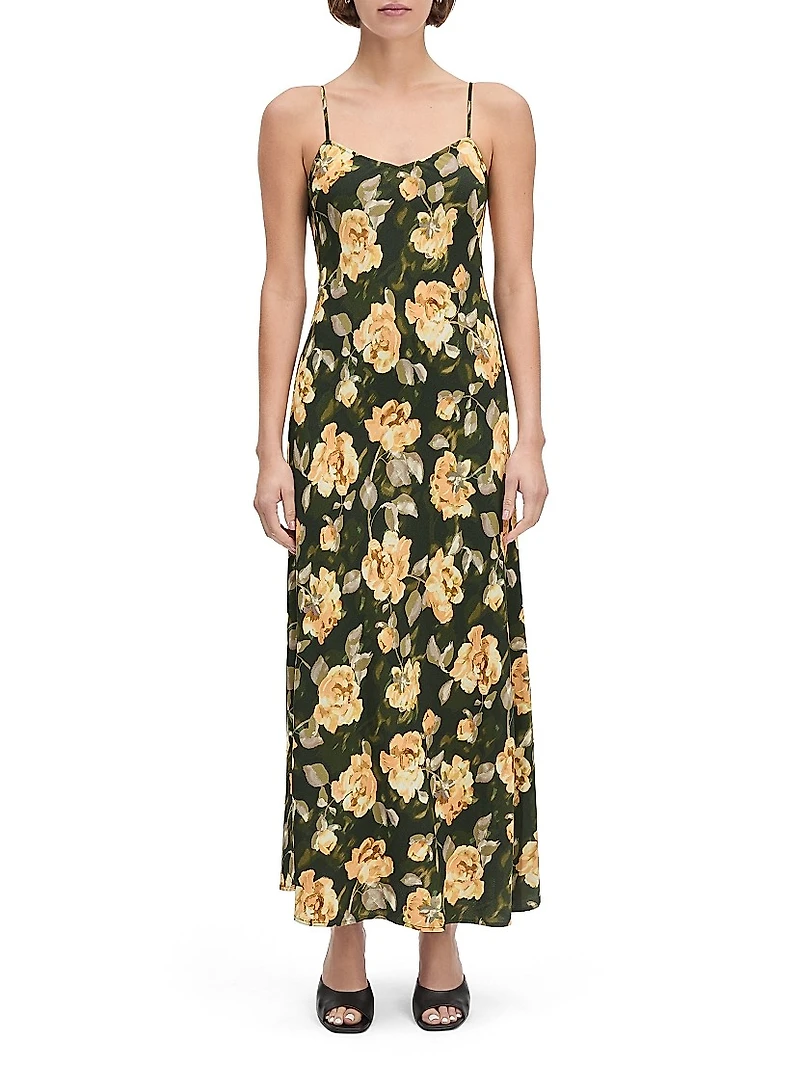The Favorite Floral V-Neck Maxi Dress