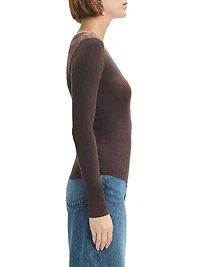 Take It Easy Extrafine Merino Wool Scoopneck Top