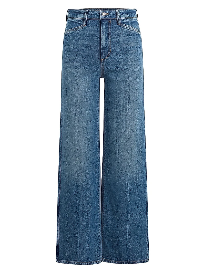 Campbell Wash Mischa Super High-Rise Wide-Leg Jeans