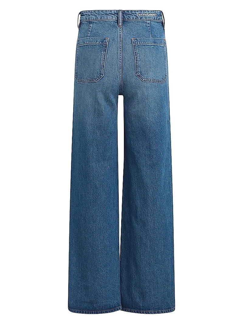 Campbell Wash Mischa Super High-Rise Wide-Leg Jeans