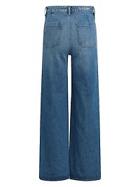 Campbell Wash Mischa Super High-Rise Wide-Leg Jeans