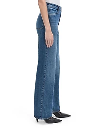 Campbell Wash Mischa Super High-Rise Wide-Leg Jeans