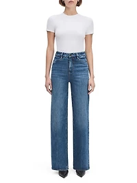 Campbell Wash Mischa Super High-Rise Wide-Leg Jeans