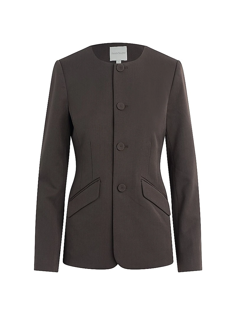 The Victoria Collarless Jacket