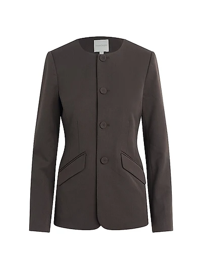 The Victoria Collarless Jacket