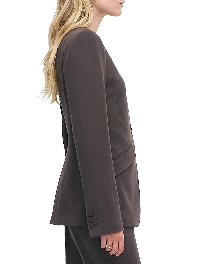 The Victoria Collarless Jacket
