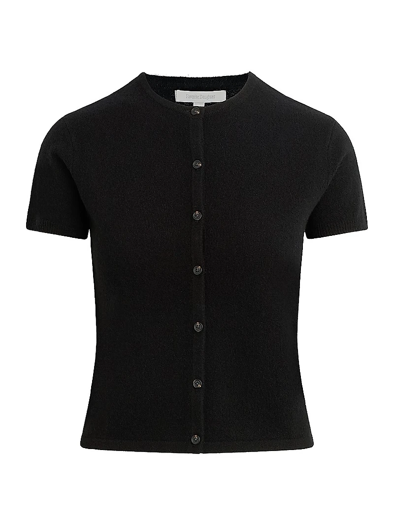 The 9 to 5 Cashmere Short-Sleeve Cardigan