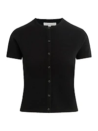 The 9 to 5 Cashmere Short-Sleeve Cardigan