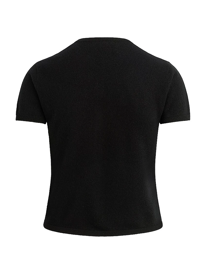 The 9 to 5 Cashmere Short-Sleeve Cardigan