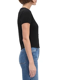 The 9 to 5 Cashmere Short-Sleeve Cardigan