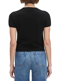 The 9 to 5 Cashmere Short-Sleeve Cardigan